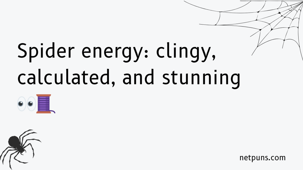 Spider energy: clingy, calculated, and stunning 👀🧵