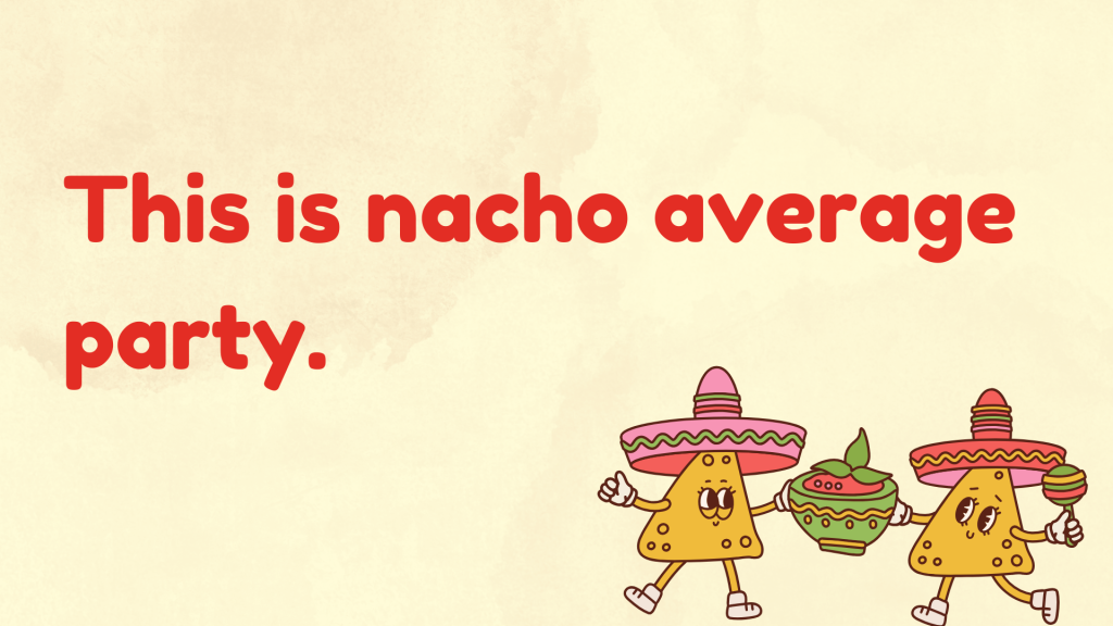 This is nacho average party.