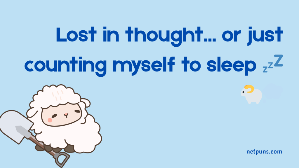 Lost in thought... or just counting myself to sleep 💤🐑💭