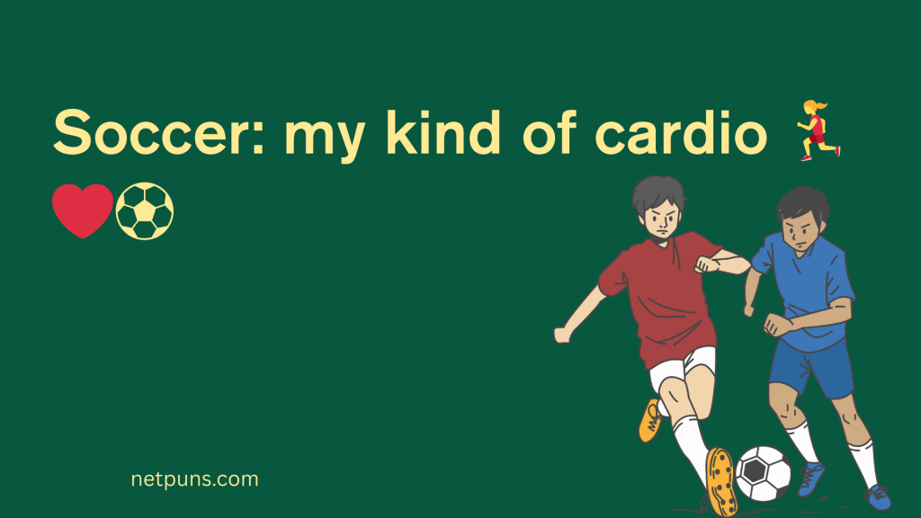 Soccer: my kind of cardio 🏃♀️❤️⚽