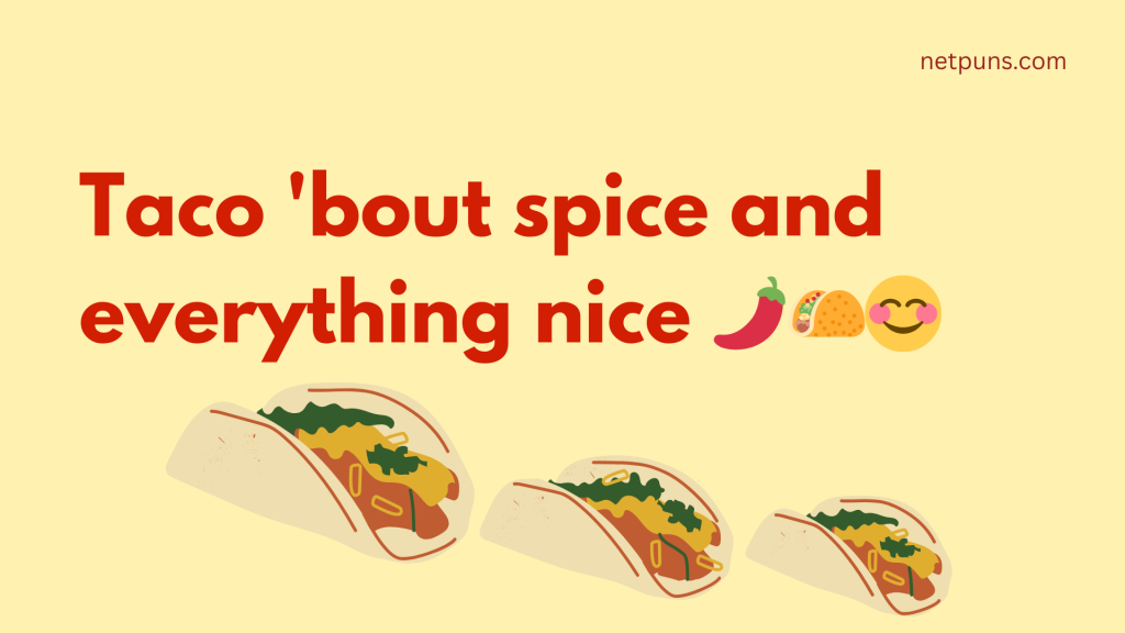 Taco 'bout spice and everything nice 🌶️🌮😊