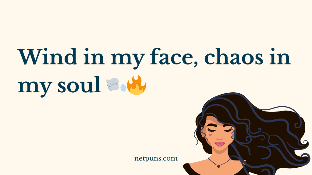 Wind in my face, chaos in my soul 🌬️🔥