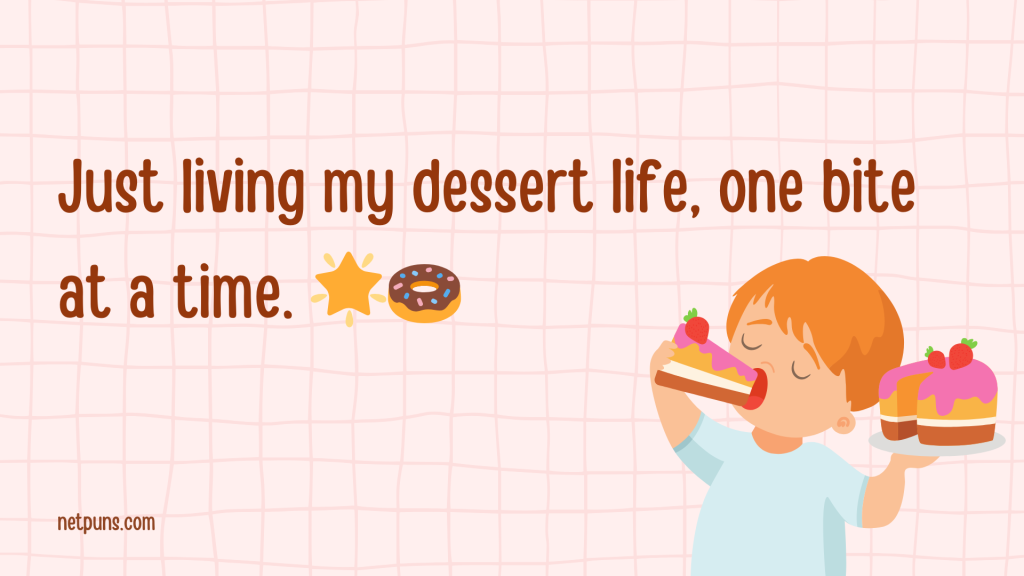 Just living my dessert life, one bite at a time. 🌟🍩