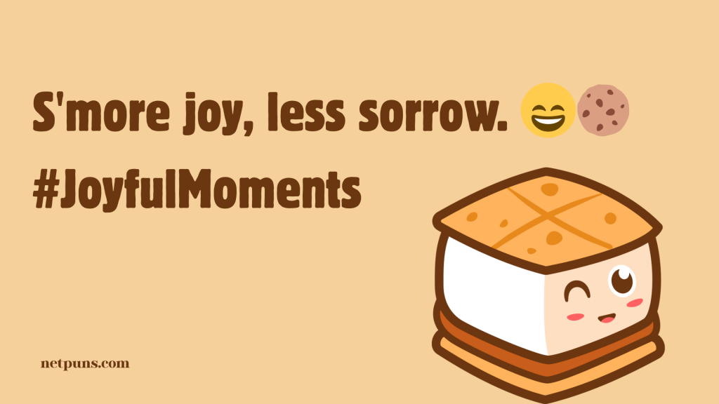 S'more joy, less sorrow. 😄🍪 #JoyfulMoments