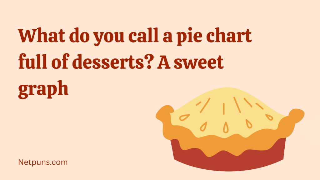 What do you call a pie chart full of desserts? A sweet graph.
