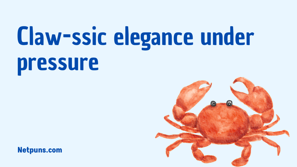 Claw-ssic elegance under pressure.
